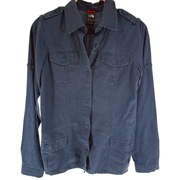 The North Face Womens Button Down Light Weight Tie Waist Shirt/Jacket - Picture 1 of 8
